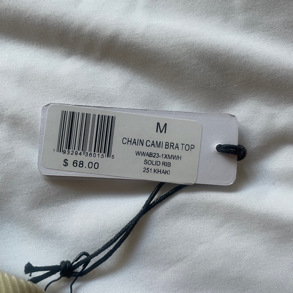 NWT Chain Rib Bra Top - Picture 3 of 5